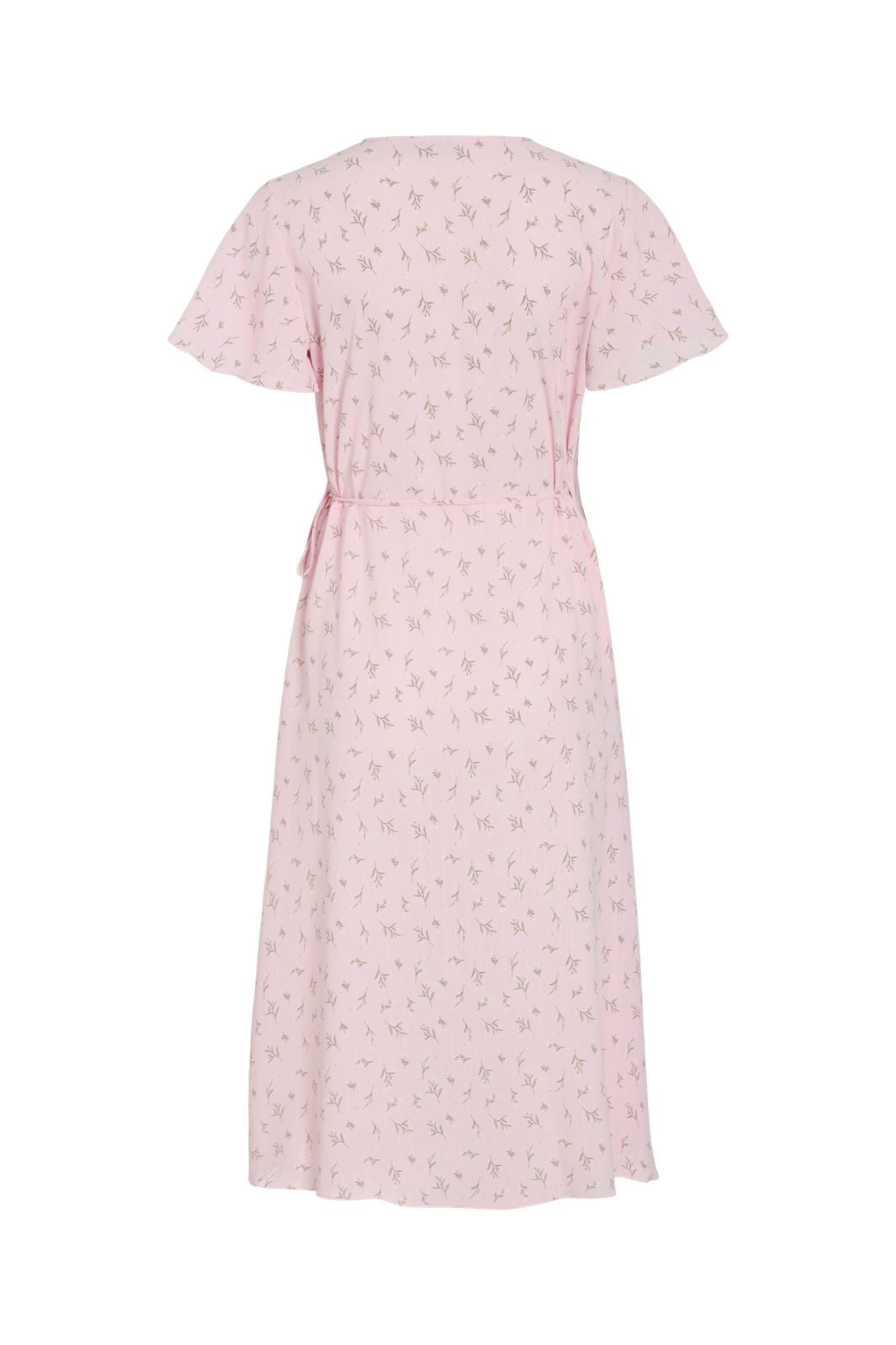 Vila - Vilovie S/S Wrap Midi Dress - 4996484 Cherry Blossom Flower