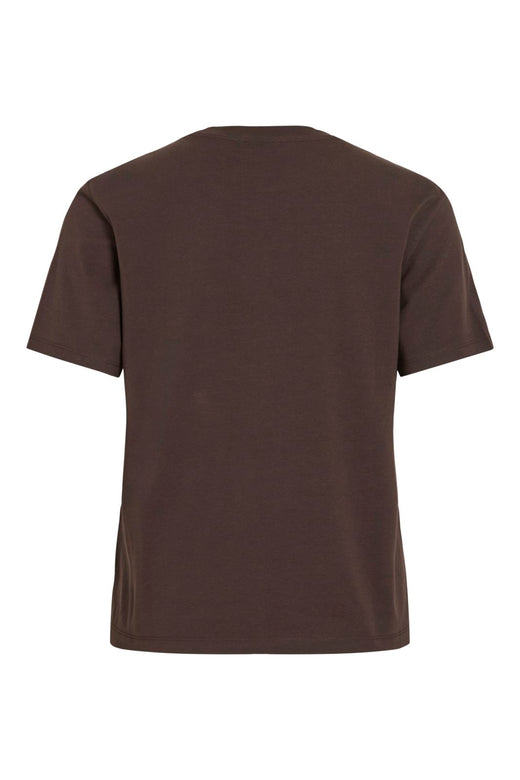 Vila - Vinora S/S T-Shirt - 4936621 Coffee Bean