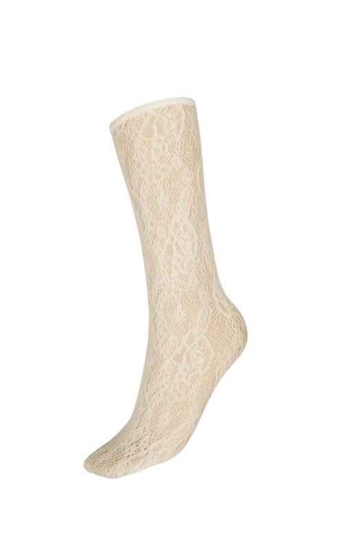Wolford - Infinite Rose Net Socks 41812 - 1168 Whipped Cream Strømper 