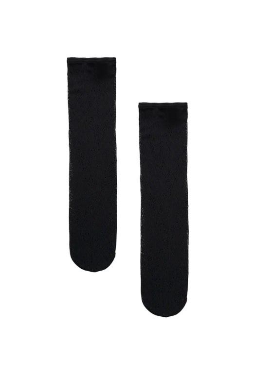 Wolford - Infinite Rose Net Socks 41812 - 7005 Black Strømper 