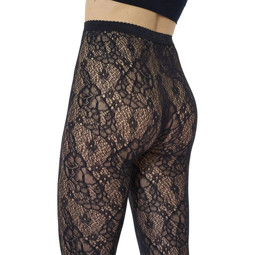 Wolford - Infinite Rose Net Tights 19478 - 7005 Black 
