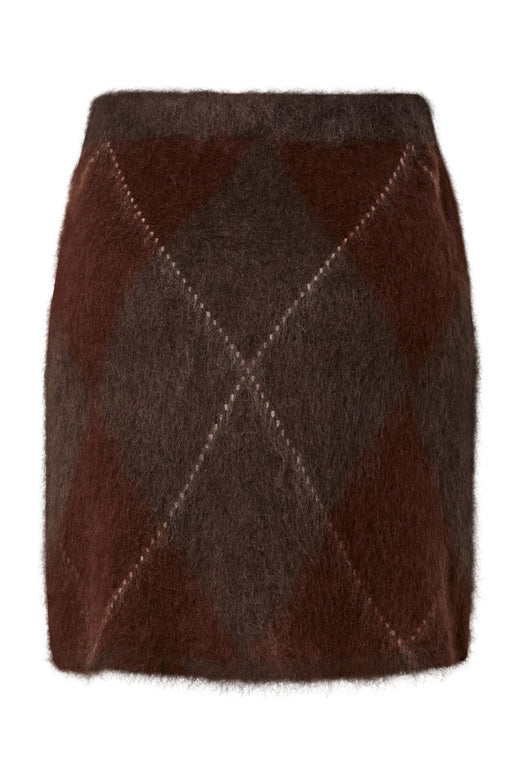 YAS - Yasargy Mohair Blend Knit Skirt - 5112411 Coffee Bean Incence/Sepia/Oatmeal