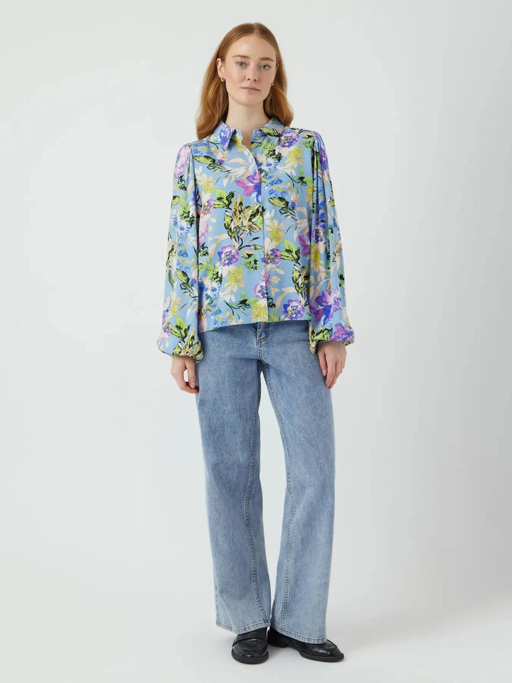 YAS - Yasasina Ls Shirt - 4658667 Clear Sky Alicca Skjorter 
