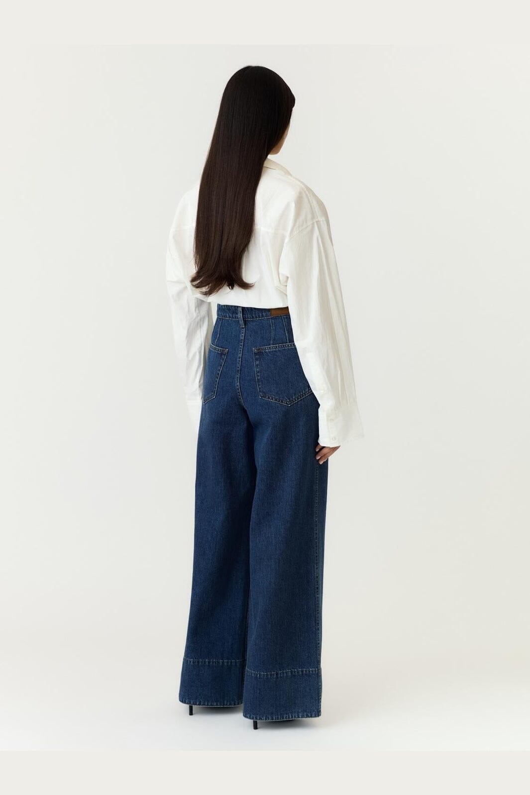 YAS - Yasbea High Hem Wide Jeans - 5127159 Medium Blue Denim