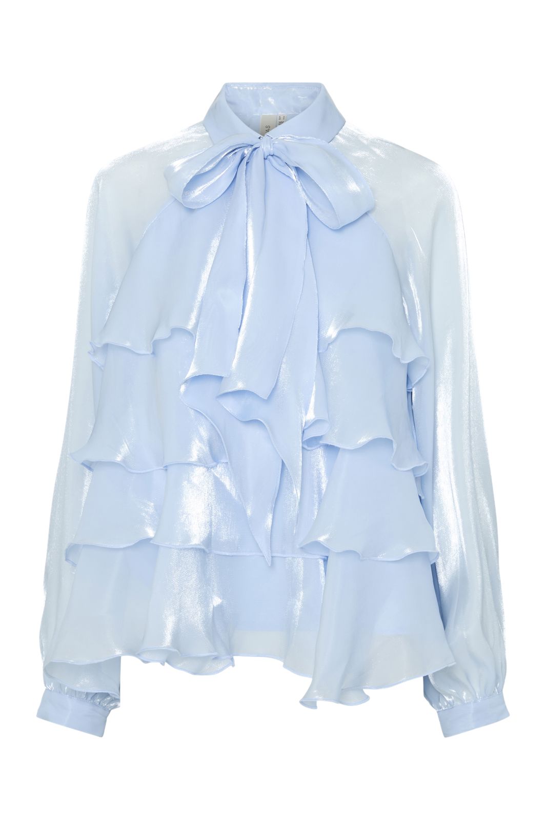 YAS - Yaseloise Ls Shiny Top - 4673891 Vista Blue