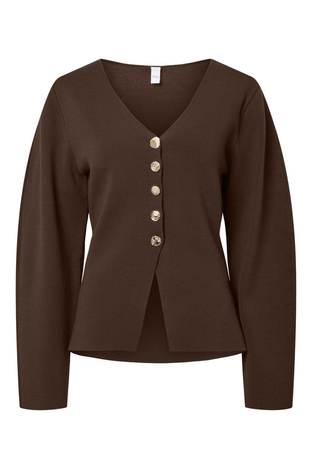 Y.A.S - Yasmikkala Ls Knit Cardigan - 5090994 Chocolate Brown