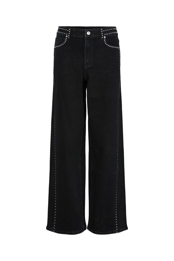 YAS - Yasnoelle Studded Jeans - 4931525 Dark Grey Denim
