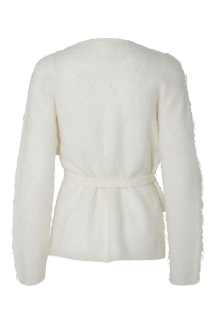 YAS - Yastilde Ls Belt Knit Cardigan - 5137941 Star White