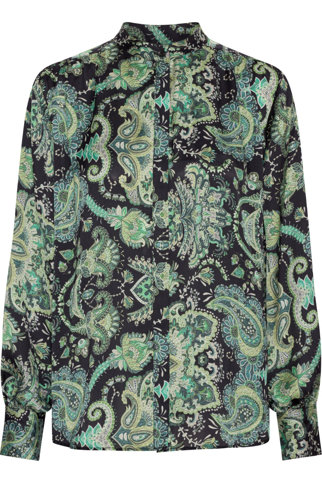 Forudbestilling - Karmamia - Cornelia Shirt - Emerald Paisley (Midt August) Skjorter 