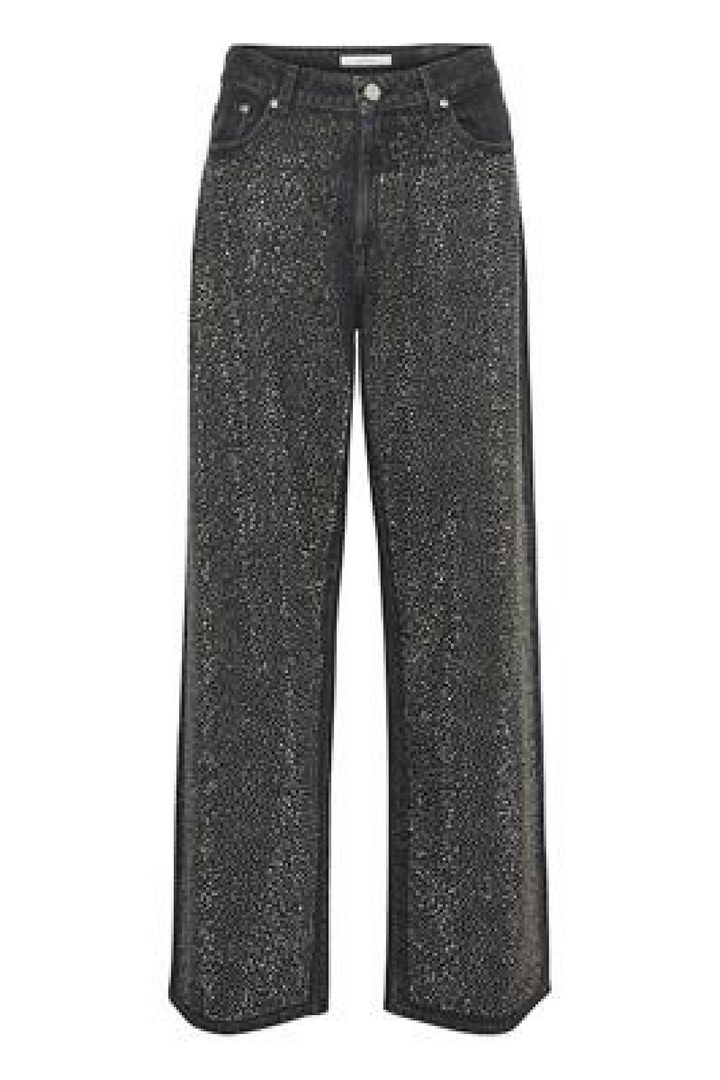Gestuz - ZorahGZ MW jeans - Dark grey washed Jeans 